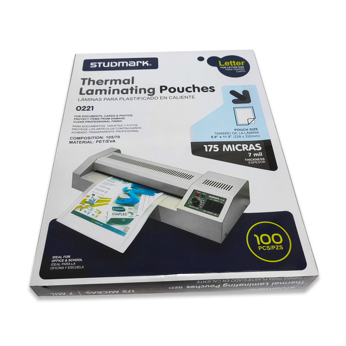 Laminas para Plastificar 175 Micras Studmark 0221