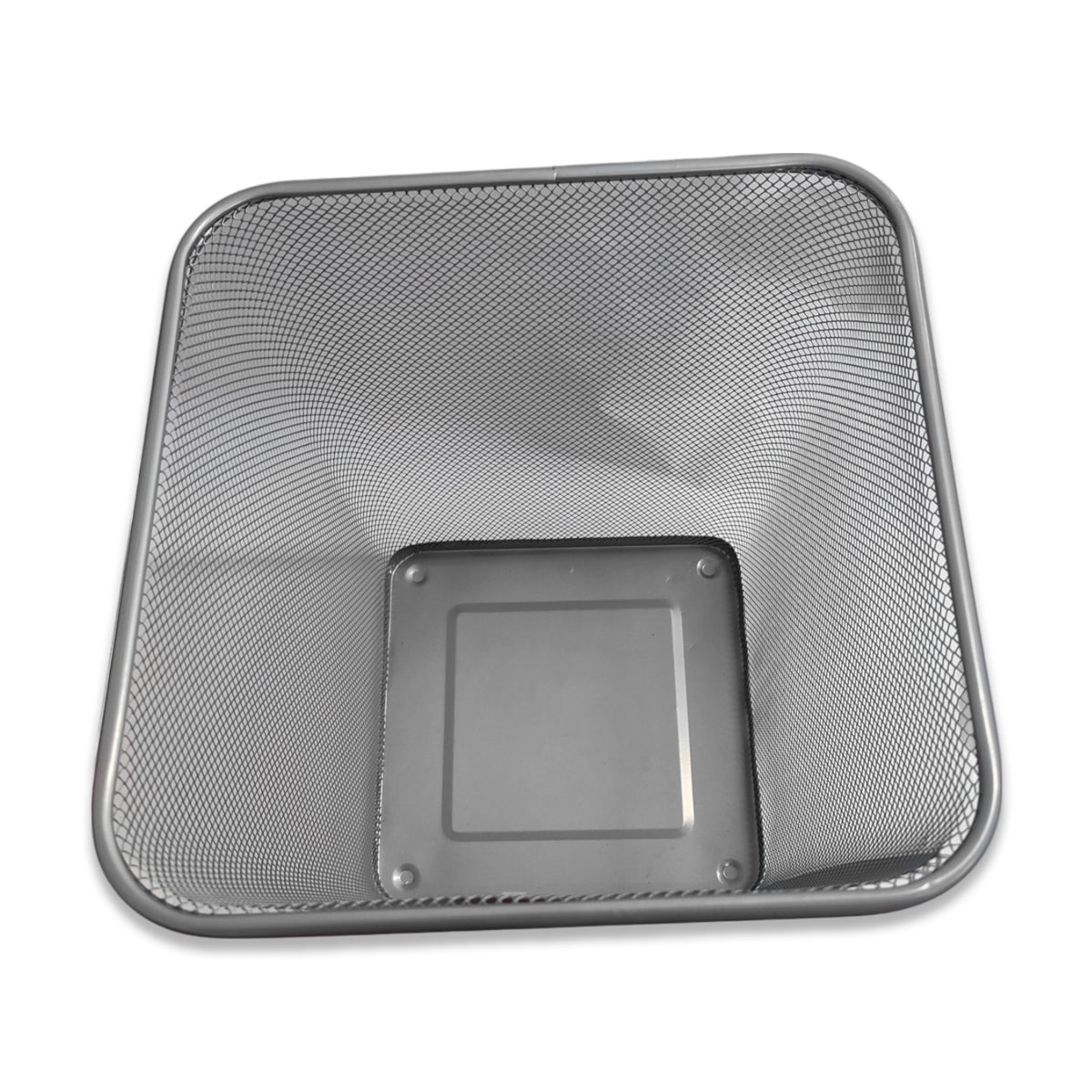 Papelera Cuadrada Pequeña Plateado Kaiser