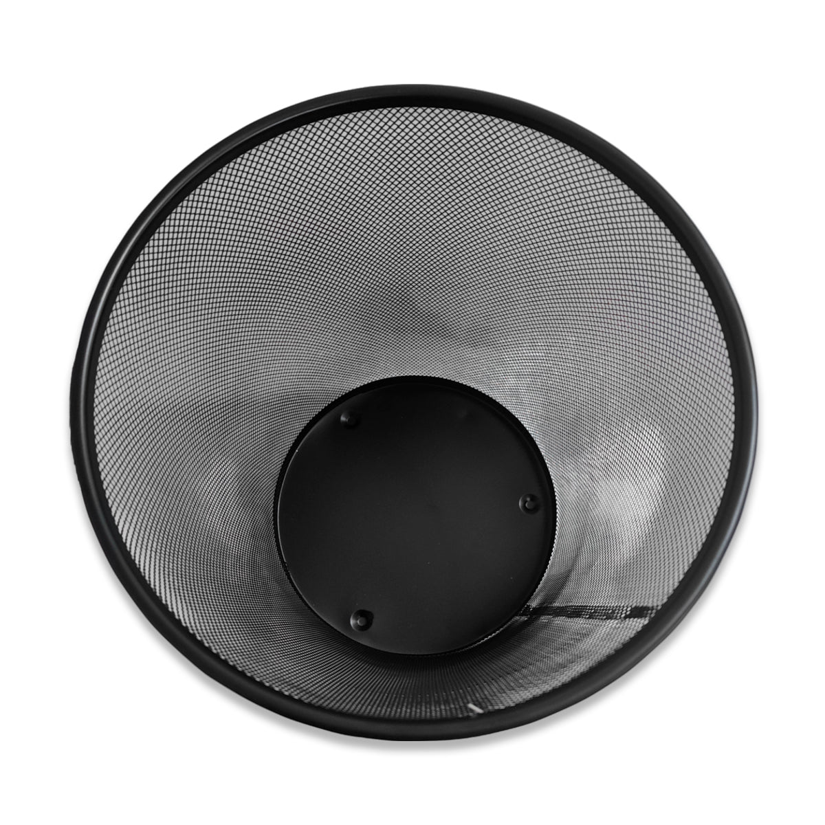 Papelera Redonda Grande Negro Kaiser