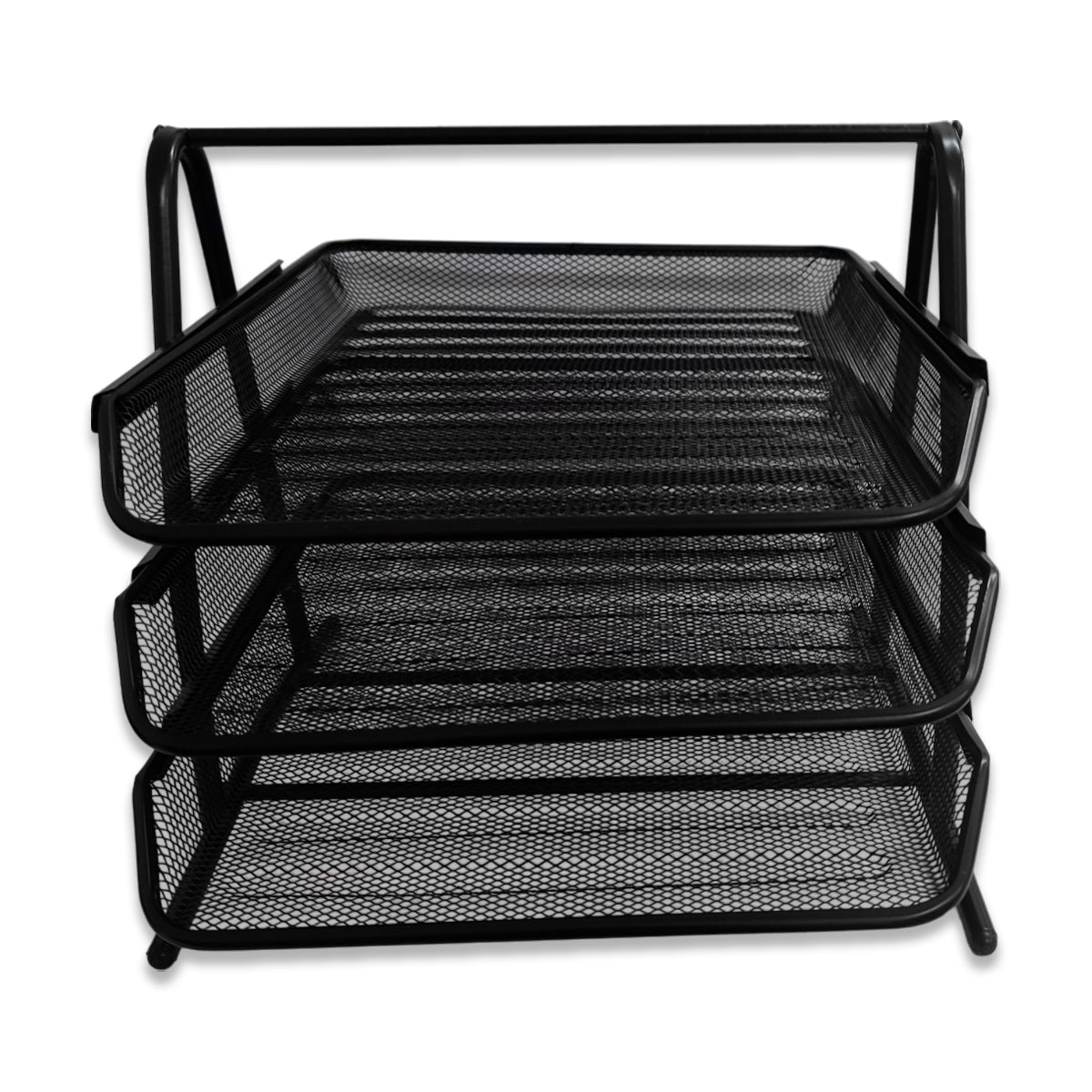 Bandeja para Documentos de 3 Niveles Negro Kaiser