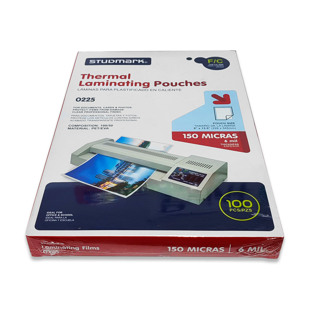 Laminas para Plastificar 150 Micras Studmark 0225
