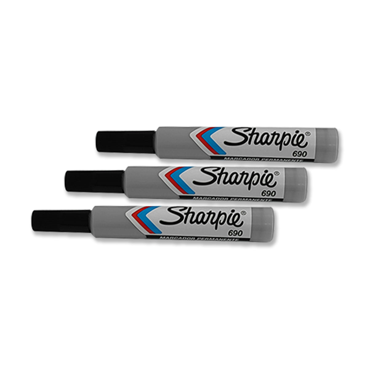 Marcador Permanente Sharpie 690 color Negro 12 Unidades