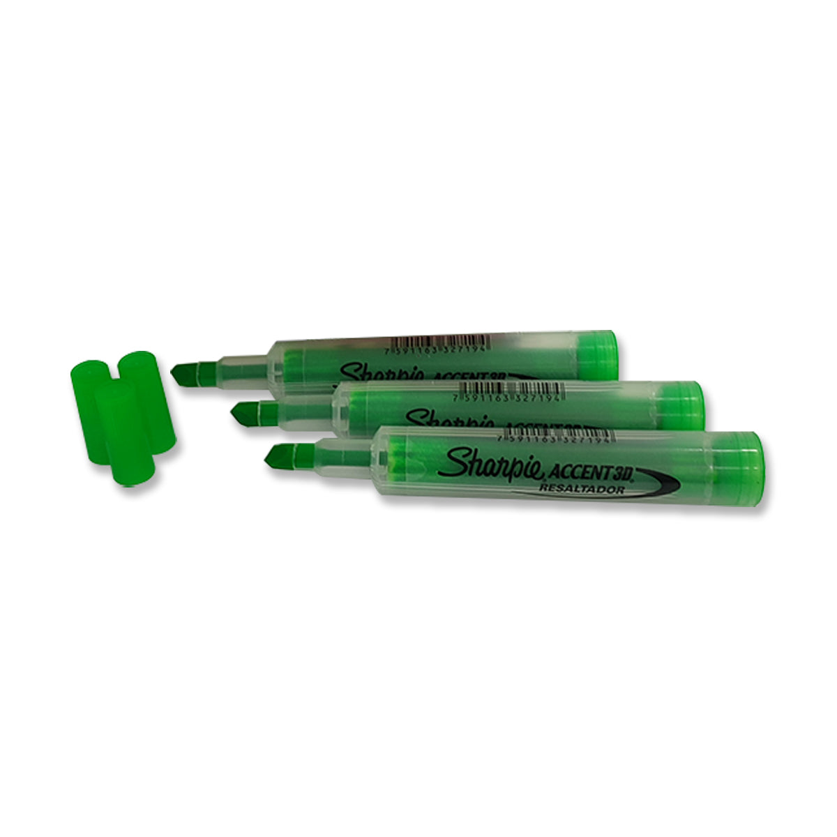 Resaltador Sharpie color Verde 12 Unidades
