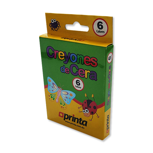 Creyones de Cera Printa de 6 Colores