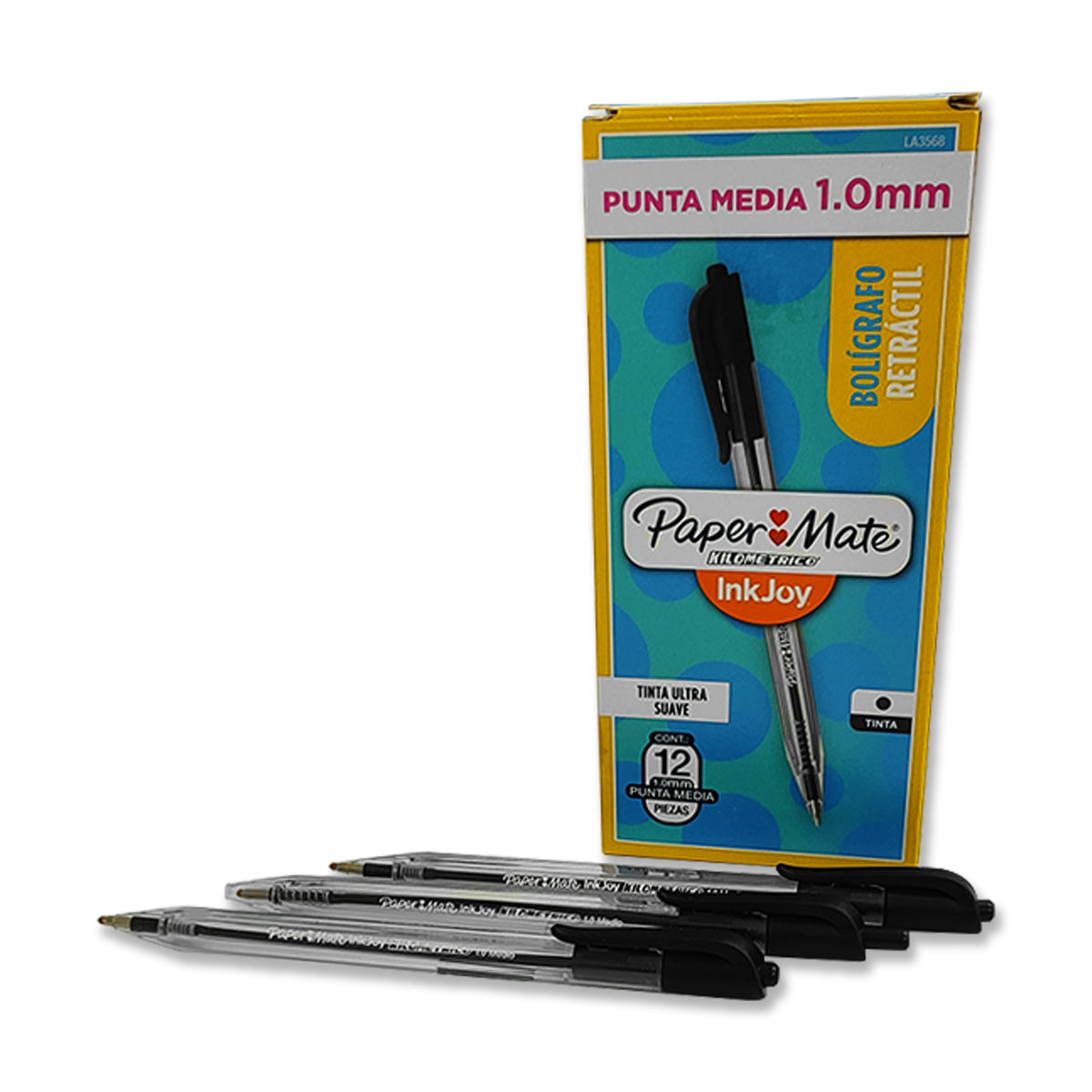 Bolígrafo Paper Mate Color Negro Caja de 12 Unidades