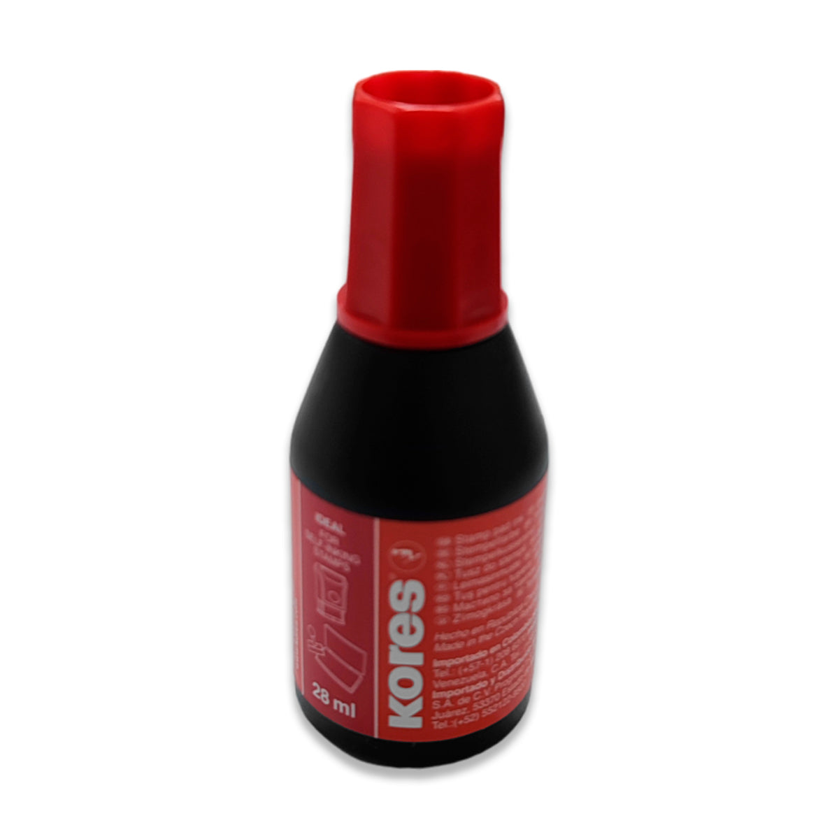 Tinta para Almohadilla Kores Color Rojo