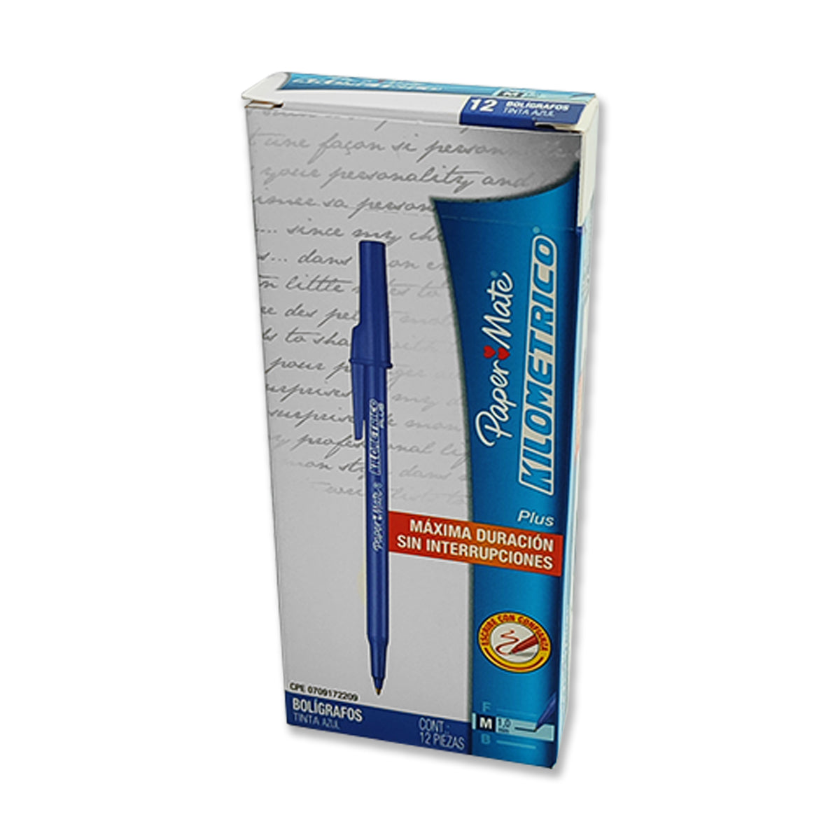 Bolígrafo Paper Mate Color Azul Caja de 12 Unidades