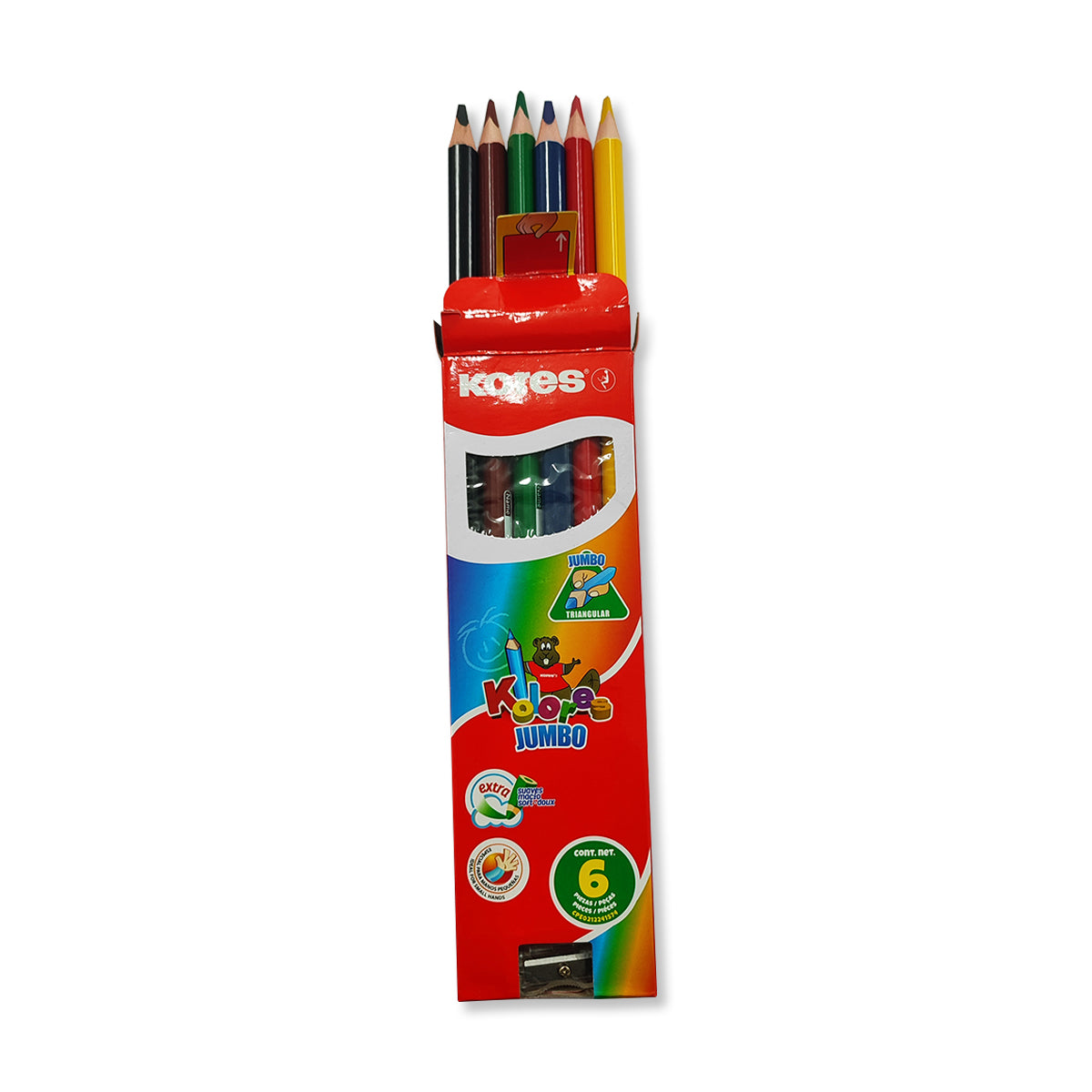 Colores Jumbo Kores de 6 Colores
