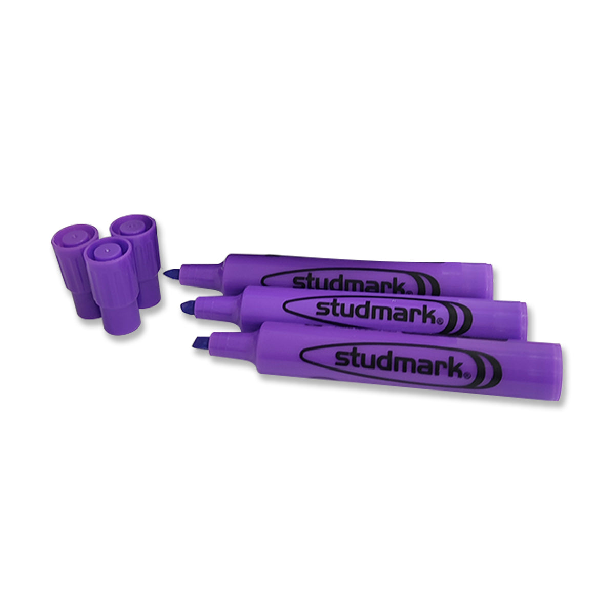 Resaltador Studmark color Morado 12 Unidades