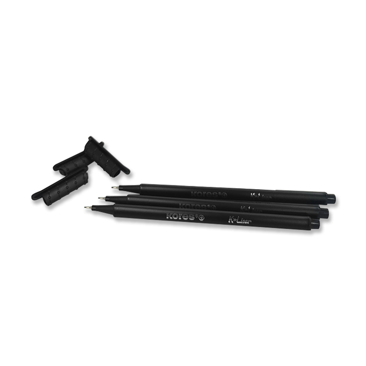 Rotulador Kores K-Liner Negro Caja de 12 Unidades