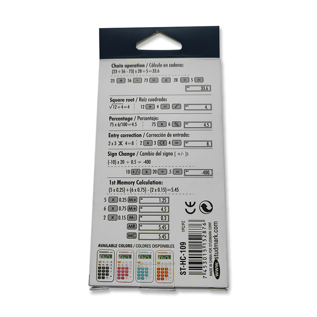 Calculadora 8 Digitos Studmark HC-109